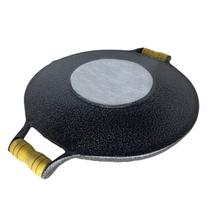 Chapa Para Carne Grelhar Disco De Arado Fogão A Lenha Camping Em Alumínio Grosso 36cm