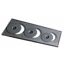 Chapa para Fogão a Lenha 70x30cm 3 Bocas de Ferro Fundido - LIBANEZA Chapa para Fogão a Lenha 70x30cm 3 Bocas de Ferro Fundido - LIBANEZA