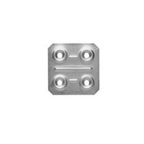 Chapa Para Junção Em Madeira 40 X 40 Mm Aço Zincado Chapa Para Junção Em Madeira 40 X 40 Mm Aço Zincado