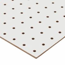 Chapa Perfurada Eucatex Branca 2 peças 60 X 60 X 2,5 Mm Pegboard
