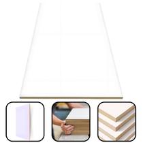 Chapa Placa MDF Tampo Madeira Multiuso 60x100cm Branco Chapa Placa MDF Tampo Madeira Multiuso 60x100cm Branco