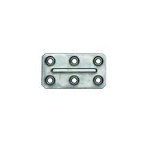 Chapa Reta 70 X 40mm Aço Zincado 6 Furos Chapa Reta 70 X 40mm Aço Zincado 6 Furos