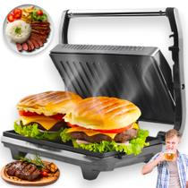 Chapa Sanduicheira Grill Elétrico 110V 1000W Com Controle Automático de Temperatura Chapa Sanduicheira Grill Elétrico 110V 1000W Com Controle Automático de Temperatura