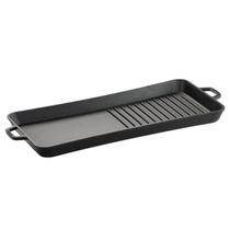 Chapa Slim Grill 55x25 lisa e grelhada de Ferro Fundido - Santana