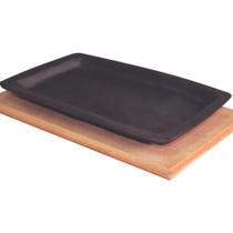 Chapa Tepan de Ferro Fundido com Aparador