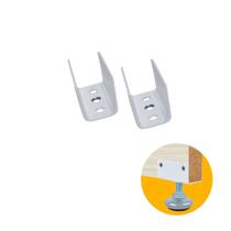 Chapa U" 18mm Para Sapata Rosca 1/4" Branca