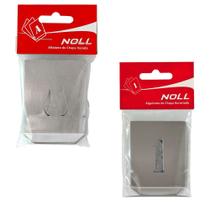 Chapa Vazada Alfabeto + Números Aço 100mm - 37 Peças Noll