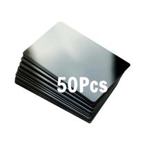 Chapas De Alumínio Para Gravação a Laser, 50 a 250 Peças, 86x54x0.21mm, Multiuso Para Cartões De