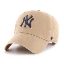 Chapéu '47 MLB Khaki Clean Up ajustável para adultos New York Yankees