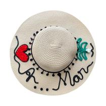 Chapéu Aba Longa Personalizado com Escrita e Desenho