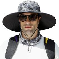 Chapéu Ackac Oversize XXL à prova d'água UPF50+ de aba larga