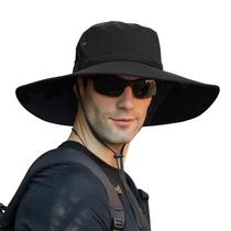 Chapéu Ackac XXL Sun Hat à prova d'água UPF50+ de aba larga