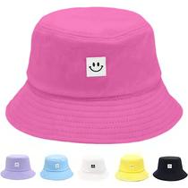Chapéu AJG Kids de algodão com proteção solar Smile Bucket Hat