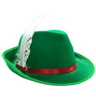 Chapeu Alemao Oktoberfest Verde Com Pena Chapeu Alemao Oktoberfest Verde Com Pena