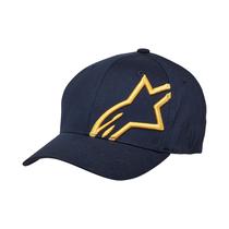 Chapéu Alpinestars Standard Corp Shift 2 - Aba Curva - Azul Marinho/Dourado