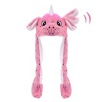 Chapéu Animal Bubblepompom Unicorn Pink para crianças de 3 ou mais anos Chapéu Animal Bubblepompom Unicorn Pink para crianças de 3 ou mais anos