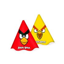 Chapéu Aniversário Angry Birds 8Un - Aluá Festas