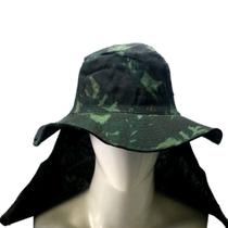 Chapéu Australiano com Proteção De Nuca - Camuflado Exército Chapéu Australiano com Proteção De Nuca - Camuflado Exército