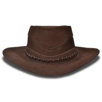 Chapéu Australiano Couro Nobre 100% Trançado