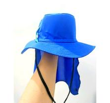 Chapéu australiano infantil azul para os meninos ficarem protegidos do sol