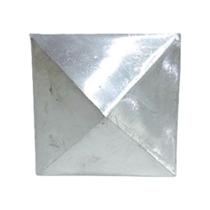 Chapéu Baixo 100x100mm Alumínio Acabamento para Portão Chapéu Baixo 100x100mm Alumínio Acabamento para Portão