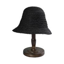 Chapéu Balde de Palha Feminino - Proteção Solar para Praia e Verão