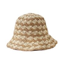 Chapéu Balde de Palha para Verão - Proteção UV, Crochê, Viseira Solar, Boné de Praia Feminino