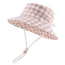 Chapéu Bamery Baby Toddler com proteção UV 50 cm Khaki Lattice