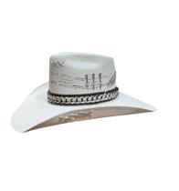 Chapeu bangora aba 12 3 cravos corrente prata com peta metalica tam p Chapeu bangora aba 12 3 cravos corrente prata com peta metalica tam p