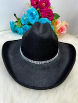 Chapéu Belli Preto - Estilo Boiadeiro para Festas Juninas