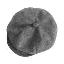 Chapéu Beret Retro Feminino Com Bordado Em Malha, Capuz À Prova De Vento Para Festas De Fim De Ano E