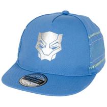Chapéu Berkshire Fashions Black Panther Silver Mask Logo Snapback Chapéu Berkshire Fashions Black Panther Silver Mask Logo Snapback