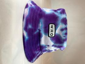 Chapéu BICKET HAT - roxo e azul - Tie dye