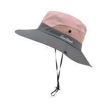 Chapéu Bob Feminino de Aba Larga com Proteção UV UPF 50+ - Balde com Alça de Corrente Chapéu Bob Feminino de Aba Larga com Proteção UV UPF 50+ - Balde com Alça de Corrente