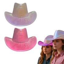 Chapéu Boiadeira Nacarado Brilhante Country Rodeio Chapéu Boiadeira Nacarado Brilhante Country Rodeio