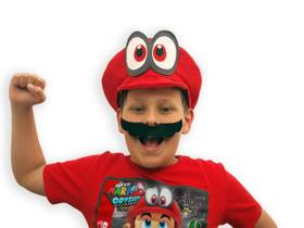 Chapéu / boina / boné Super Mario Cappy Odyssey Olhos Fixos