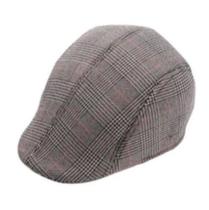 Chapéu Boina Classica Aba Curva Masculina Italiana Xadrez