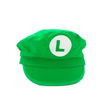 Chapéu Boina Fantasia Luigi Verde Festa Carnaval Cosplay