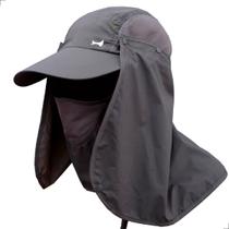 Chapéu Boné Althor Cabeça Proteção Pescoço UV Verão Trilha Pescador Carpinteiro Mato Sol Ar Livre