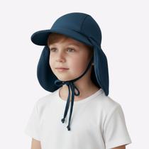 Chapéu Boné Bebê Infantil Proteção Solar Com Aba E Cordinha Chapéu Boné Bebê Infantil Proteção Solar Com Aba E Cordinha