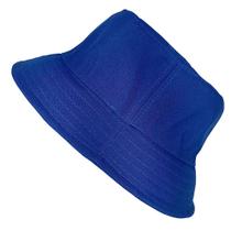 Chapéu Boné Bucket Hat Azul Looks Confortável Unissex - Liso