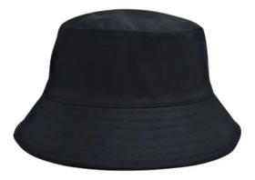 Chapéu Boné Bucket Hat  Liso Modelo Unissex preto