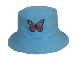 Chapeu borboleta bone bucket azul butterfly feminino