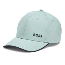 Chapéu BOSS Bold Logo, boné de sarja de algodão, verde Iceberg