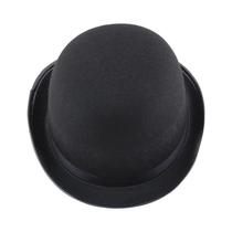 Chapéu Bowler Preto De Halloween Para Homens, Chapéu De Mágico, Acessório De Performance Para