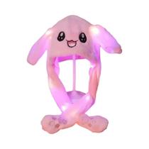 Chapéu Brilhante Com Orelhas De Coelho De Pelúcia LED Pikachu Para Adultos E Crianças Boné Com