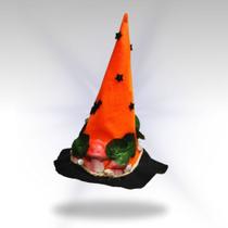 Chapéu Bruxa Da Floresta Preto Com Cogumelo Festa Halloween Chapéu Bruxa Da Floresta Preto Com Cogumelo Festa Halloween
