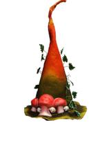 Chapéu Bruxa Da Floresta Verdeado Halloween Festa Fantasia