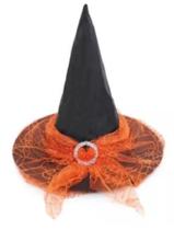 Chapeu bruxa mila laranja c1 un 29004695