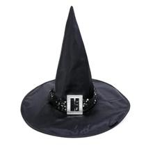 Chapeu Bruxa Preto de Luxo pra Fantasia de Halloween Chapeu Bruxa Preto de Luxo pra Fantasia de Halloween